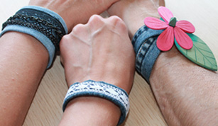 fabriquer un bracelet en jean