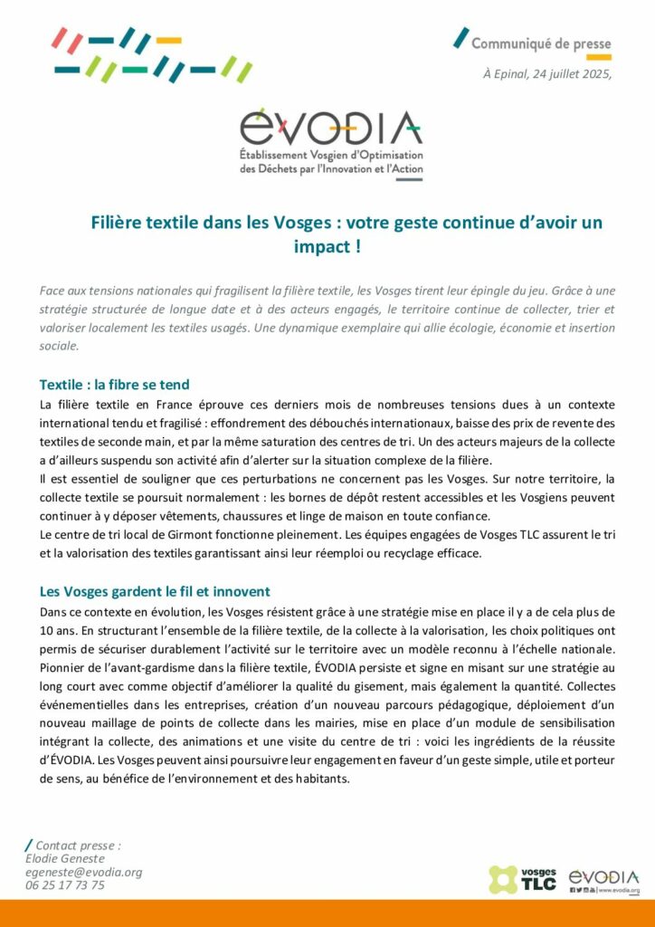 thumbnail of 24.07.2025 – Crise filière textiles rien ne change dans les Vosges