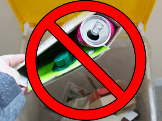 illustration Tri des emballages recyclables