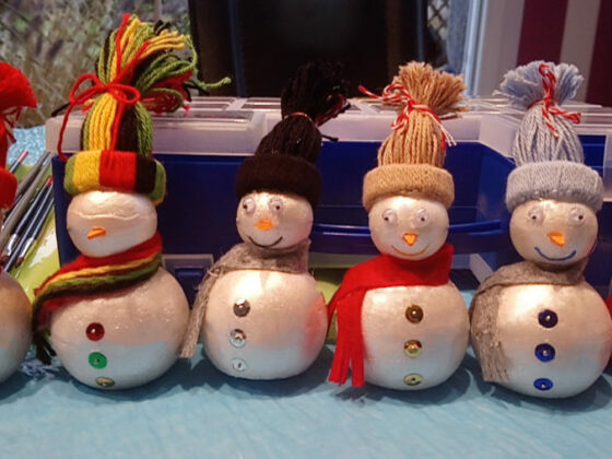 illustration petits bonnets en laine